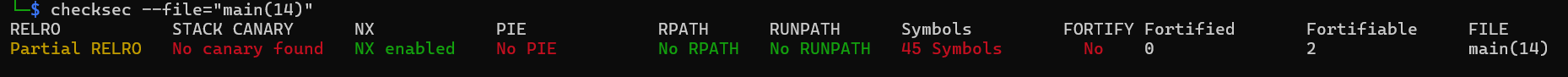 checksec