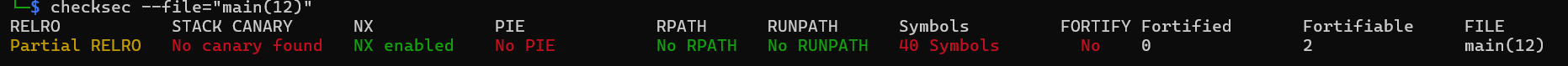 checksec